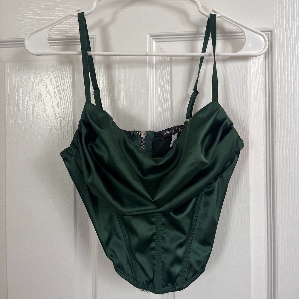 Urban Outfitters green corset top